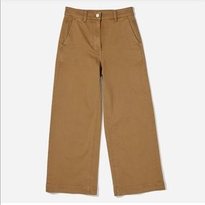 Everlane The Wide-Leg Crop Pant in Ochre
